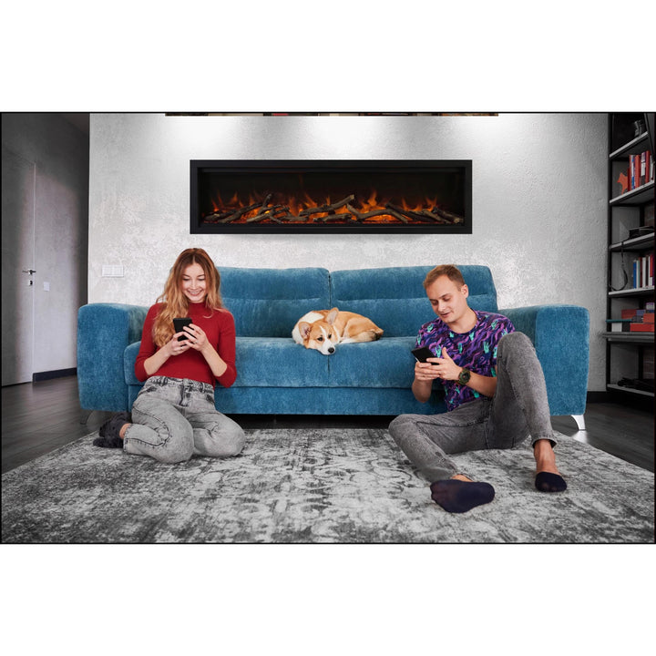 Amantii Symmetry Lumina 42" Smart Electric Fireplace