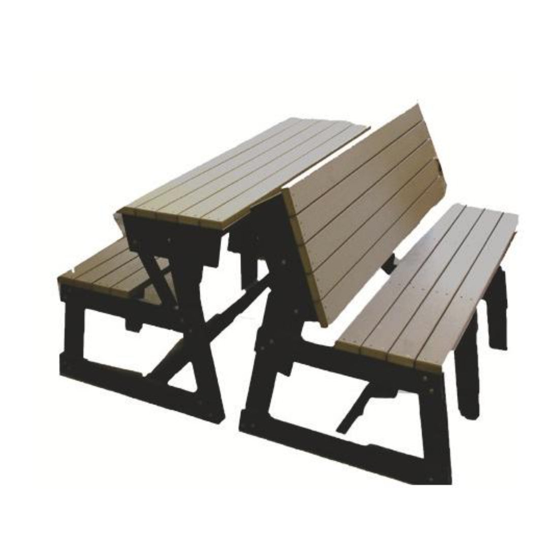 Buck Stove Picnic Table / Park Bench Combo