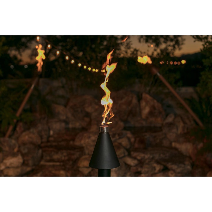Fire By Design Black Cone Tiki Torch