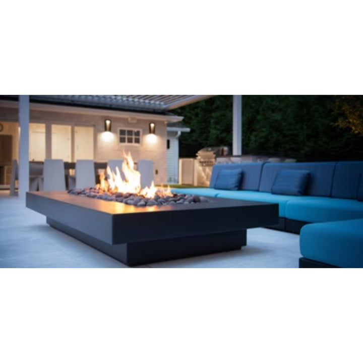 Fire By Design Midway Low Rectangle Fire Pit/Table – 72" & 84" AWEIS Ignition