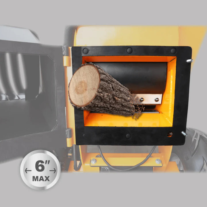 6” 15 HP 420cc Gas Powered Wood Chipper