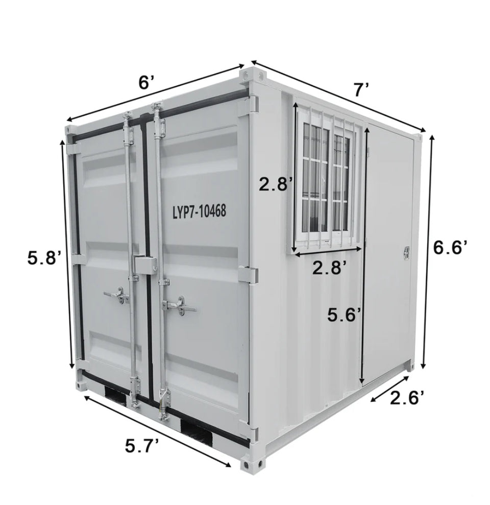 7ft Small Cubic Shipping Container