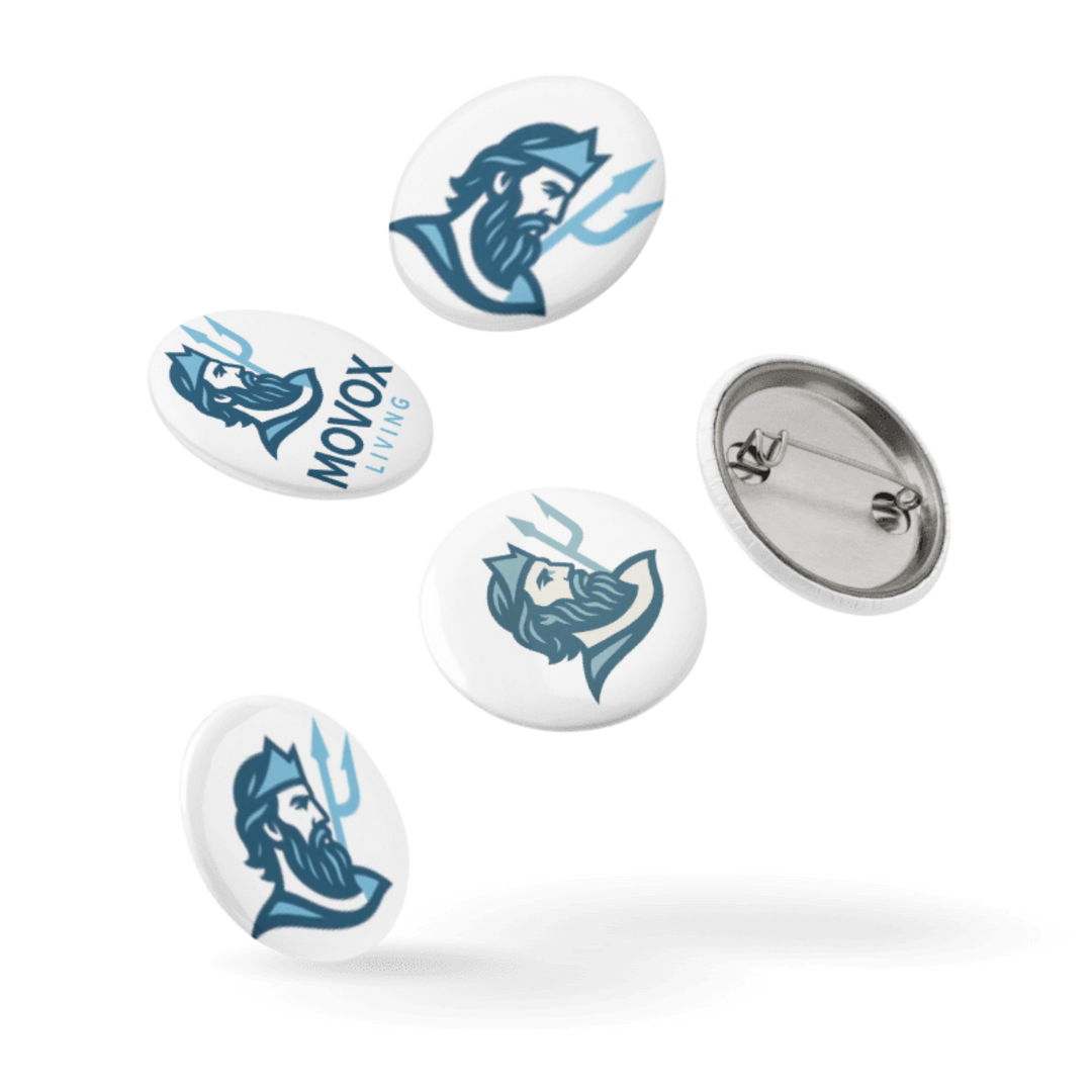 Movox Living Set of 5 Pin Buttons