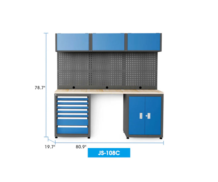 Heavy Duty Steel Garage Storage System with 7 Drawers & 4 Cabinets – Chery Industrial