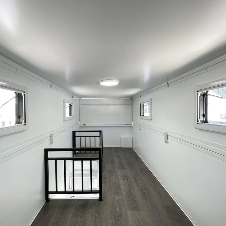 17x7 ft Tiny House with Lift Loft – Portable Prefabricated Home with Galley Kitchen & Bathroom