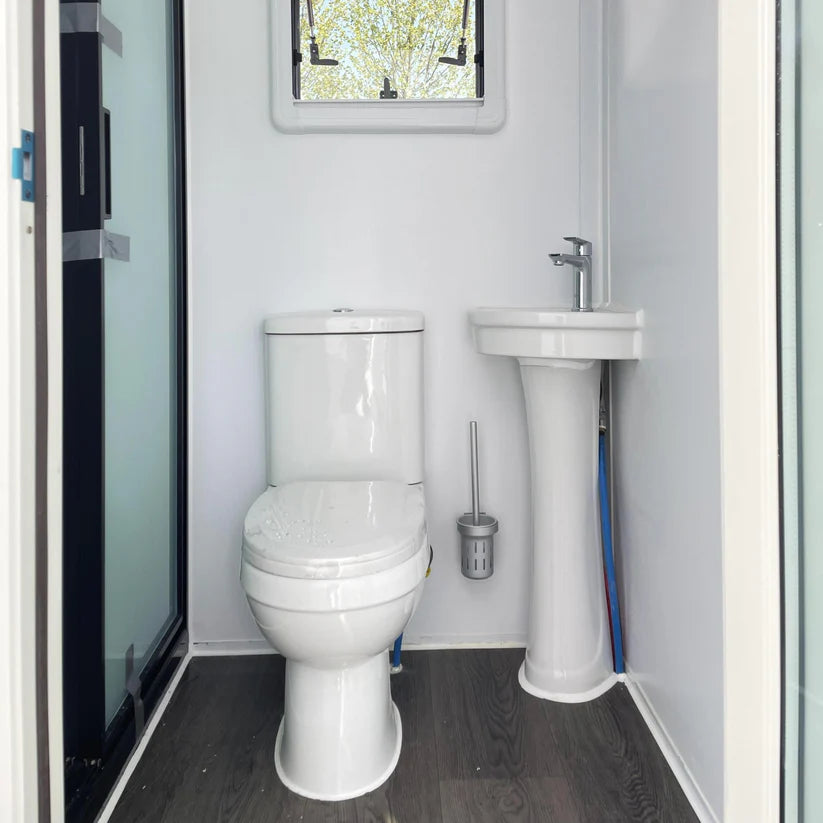 17x7 ft Tiny House with Lift Loft – Portable Prefabricated Home with Galley Kitchen & Bathroom
