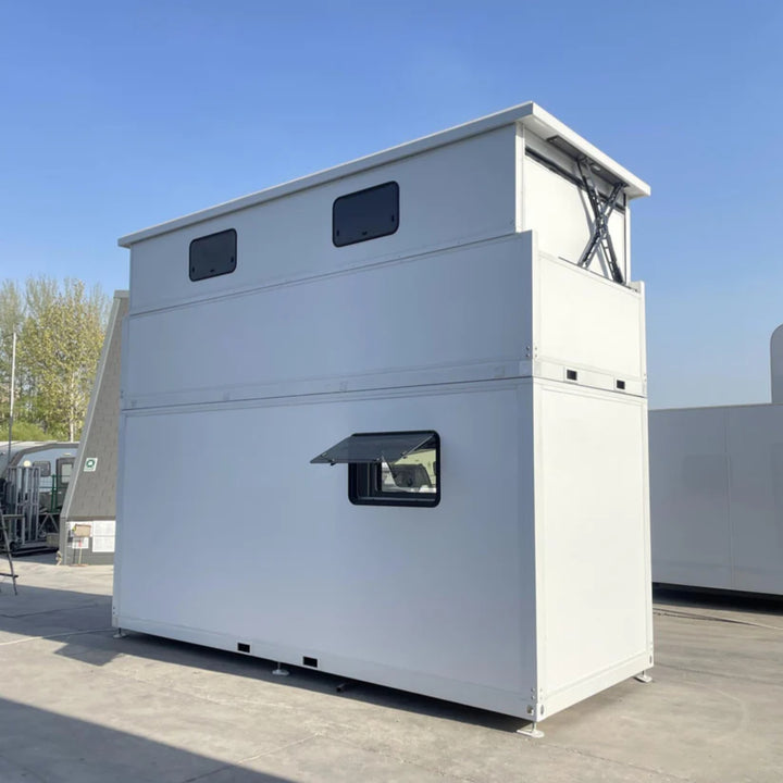 17x7 ft Tiny House with Lift Loft – Portable Prefabricated Home with Galley Kitchen & Bathroom