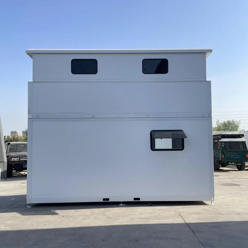17x7 ft Tiny House with Lift Loft – Portable Prefabricated Home with Galley Kitchen & Bathroom