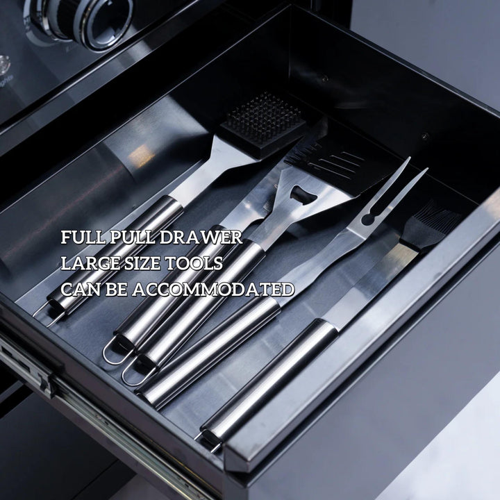 115" 6-Burner Outdoor Kitchen Island Grill