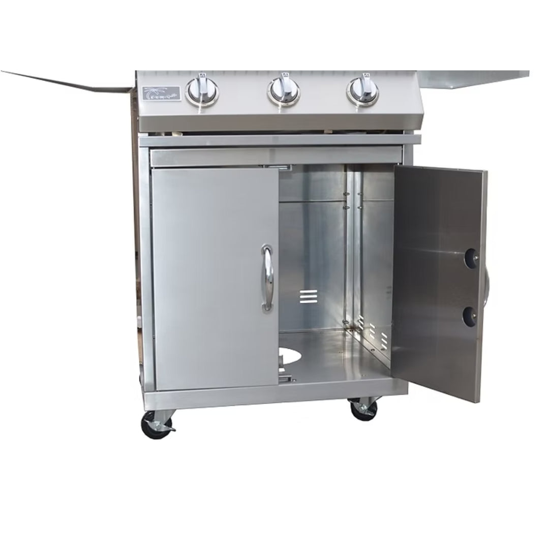 KoKoMo 3-Burner 26″ BBQ Grill + Cart Model