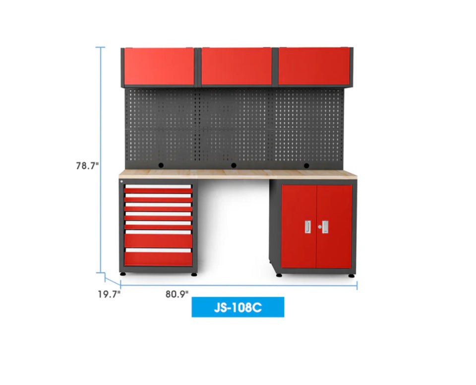 Heavy Duty Steel Garage Storage System with 7 Drawers & 4 Cabinets – Chery Industrial