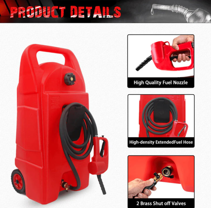 Gas Caddy with Wheels – 15, 25, & 34 Gallon Fuel Storage Tanks