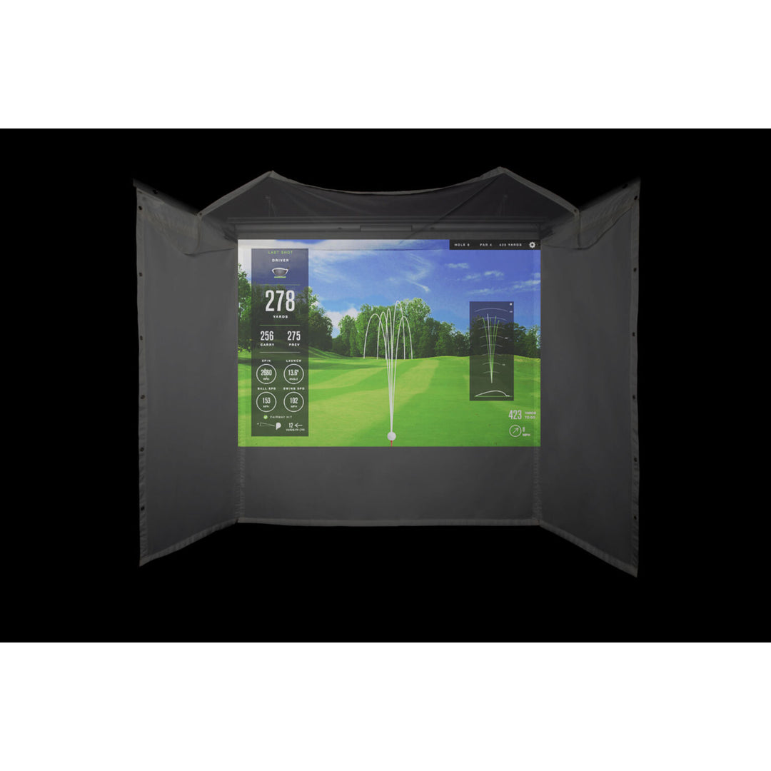 HomeCourse ProScreen 180 – Retractable Golf Simulator Enclosure