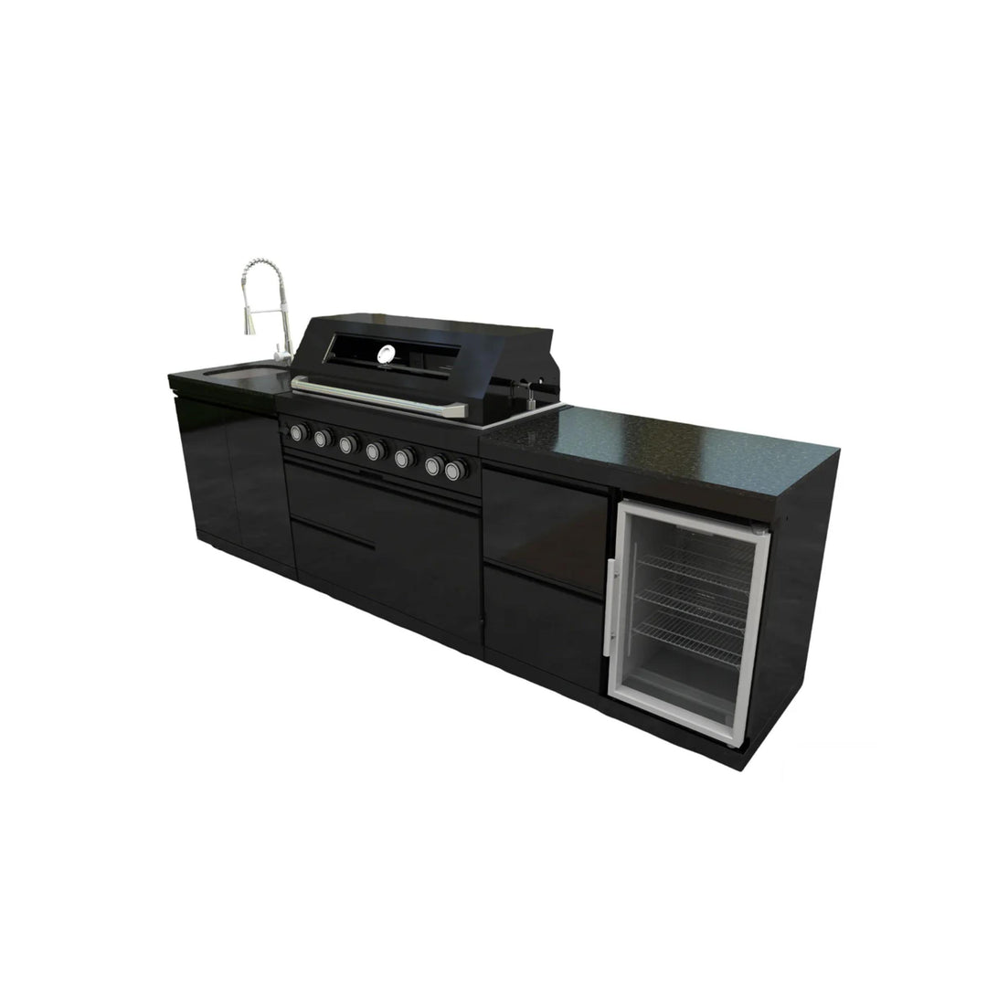 115" 6-Burner Outdoor Kitchen Island Grill