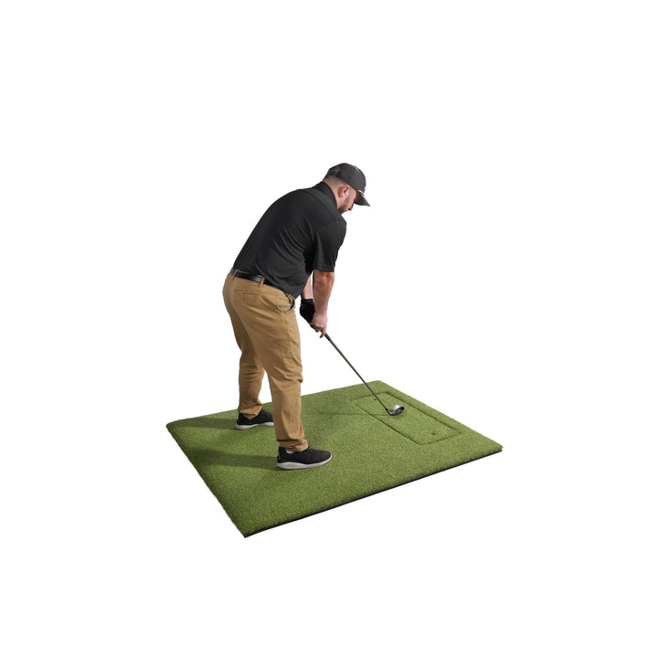 Carl’s Place Golf HotShot 4x5 Hitting Mat with Optional Base