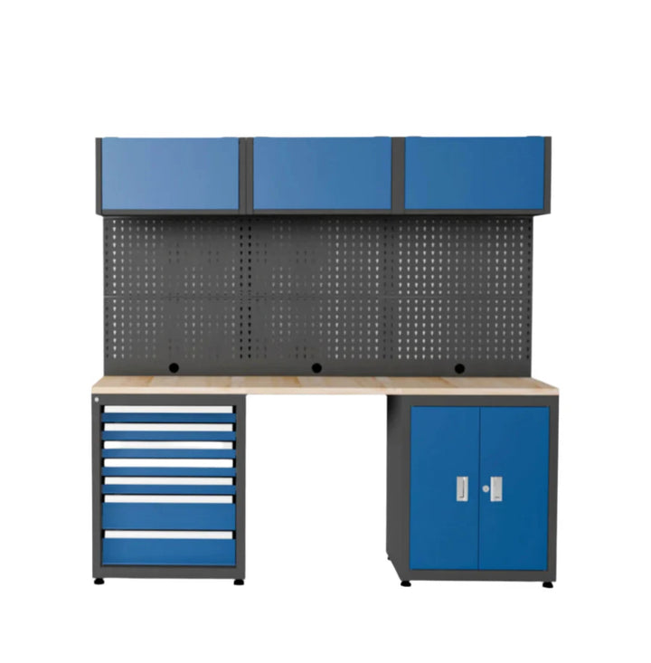 Heavy Duty Steel Garage Storage System with 7 Drawers & 4 Cabinets – Chery Industrial