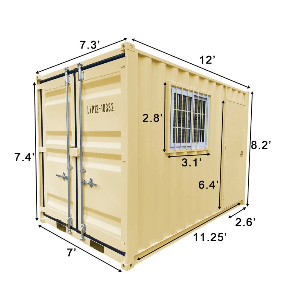 12’ Small Cubic Shipping Container