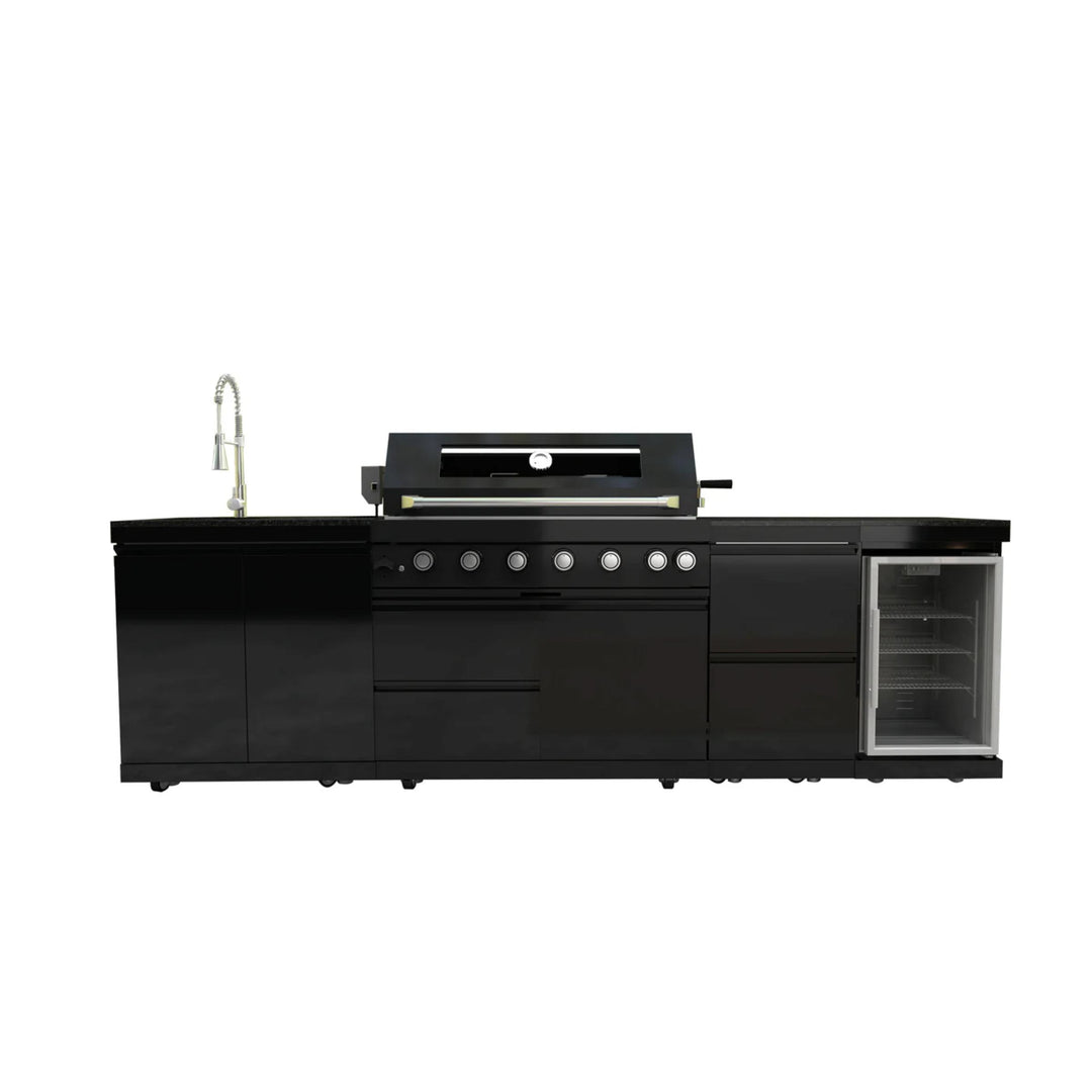 115" 6-Burner Outdoor Kitchen Island Grill