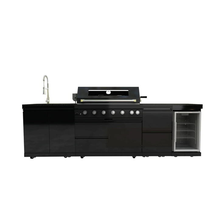 115" 6-Burner Outdoor Kitchen Island Grill