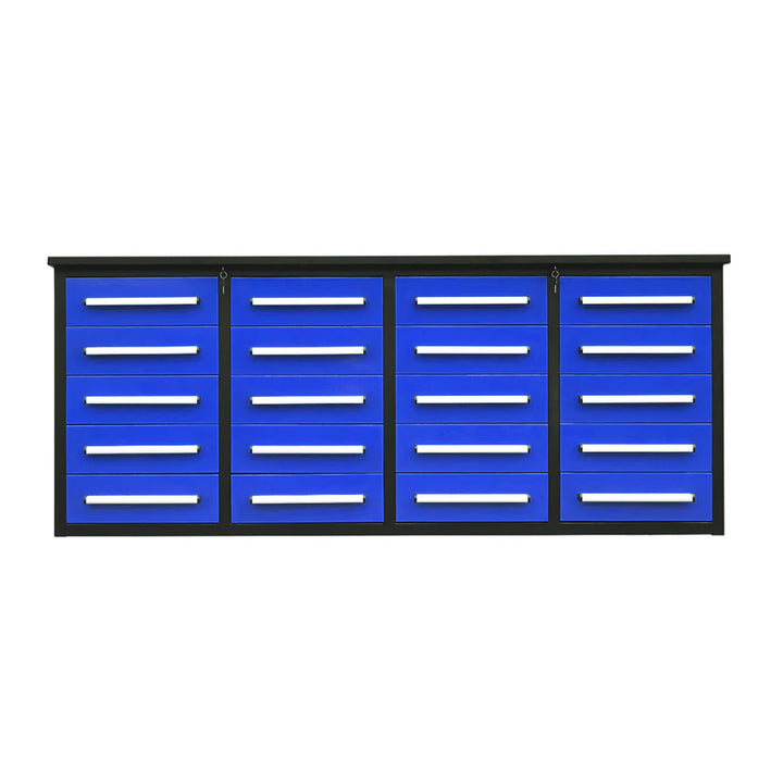 7ft Heavy Duty Garage Workbench Cabinet (20 Drawers)