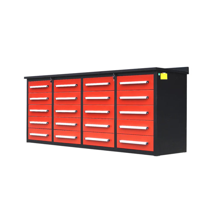 7ft Heavy Duty Garage Workbench Cabinet (20 Drawers)