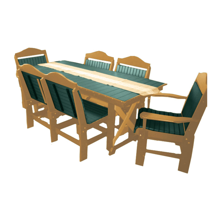 Buck Stove 72" Farmhouse Dining Set