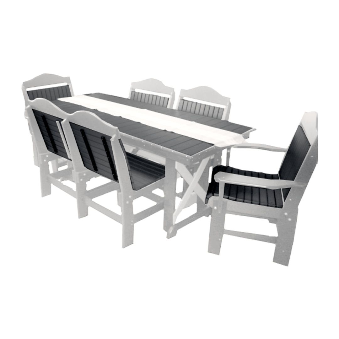 Buck Stove 72" Farmhouse Dining Set