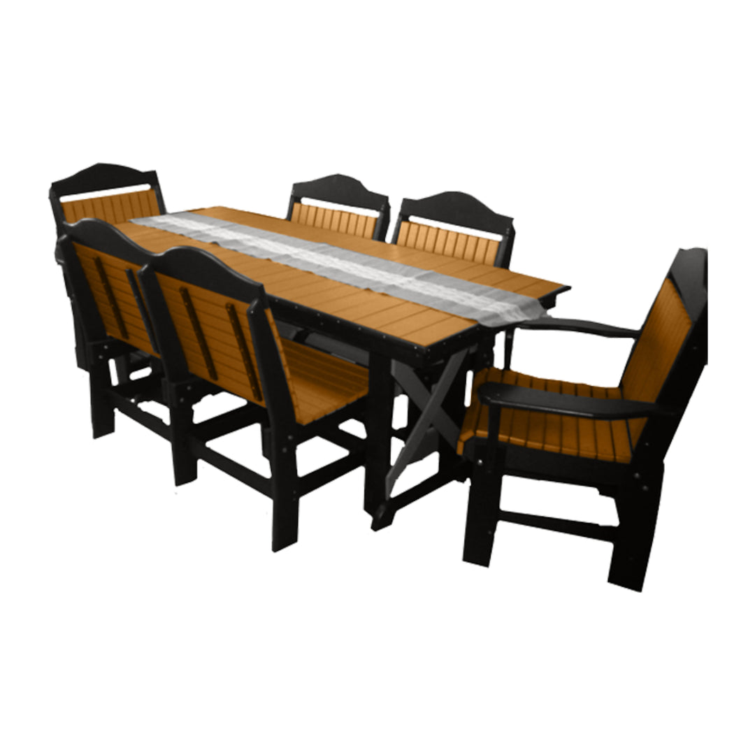 Buck Stove 72" Farmhouse Dining Set