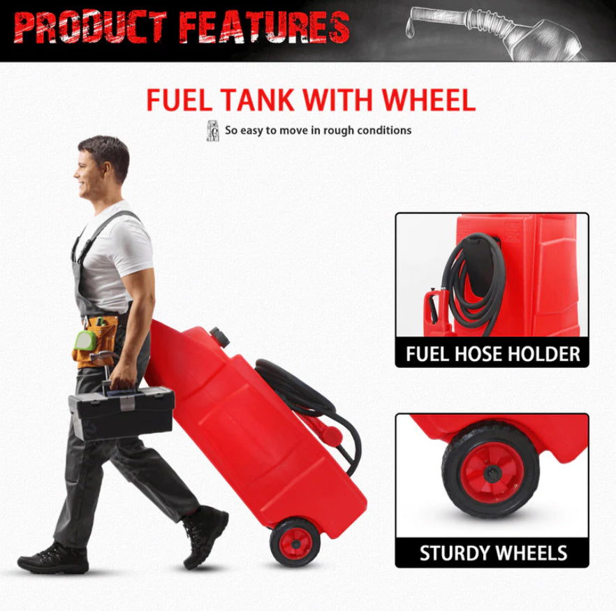 Gas Caddy with Wheels – 15, 25, & 34 Gallon Fuel Storage Tanks