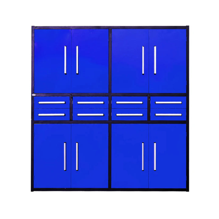 7ft Heavy Duty Garage Storage Cabinet with 8 Drawers & 4 Lockable Cabinets