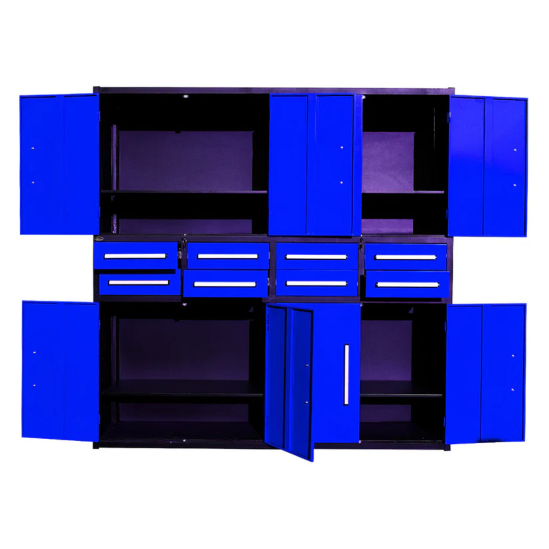 7ft Heavy Duty Garage Storage Cabinet with 8 Drawers & 4 Lockable Cabinets