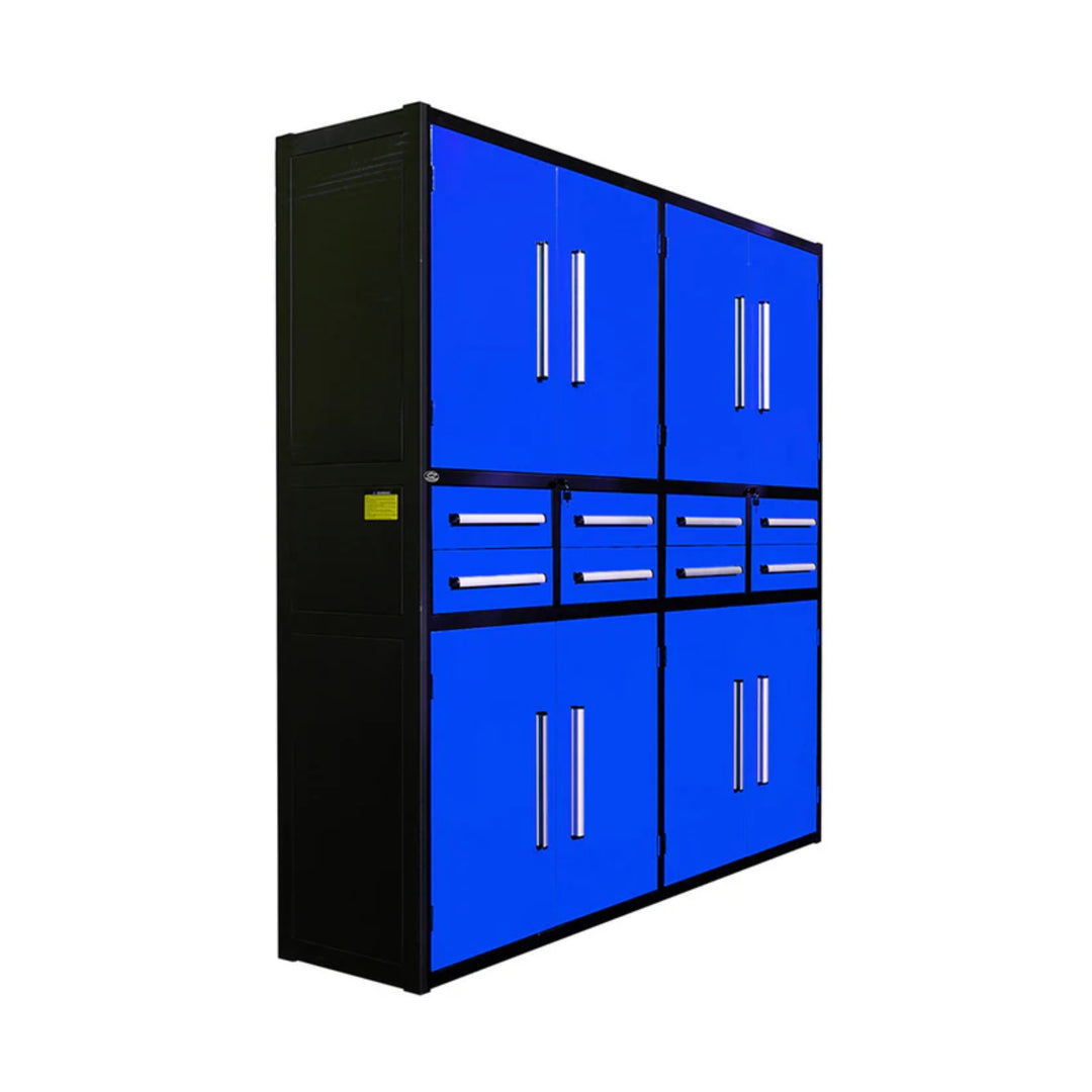 7ft Heavy Duty Garage Storage Cabinet with 8 Drawers & 4 Lockable Cabinets