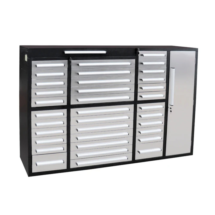 7ft Garage Storage Cabinet – Heavy Duty Workbench with 35 Drawers & 1 Cabinet