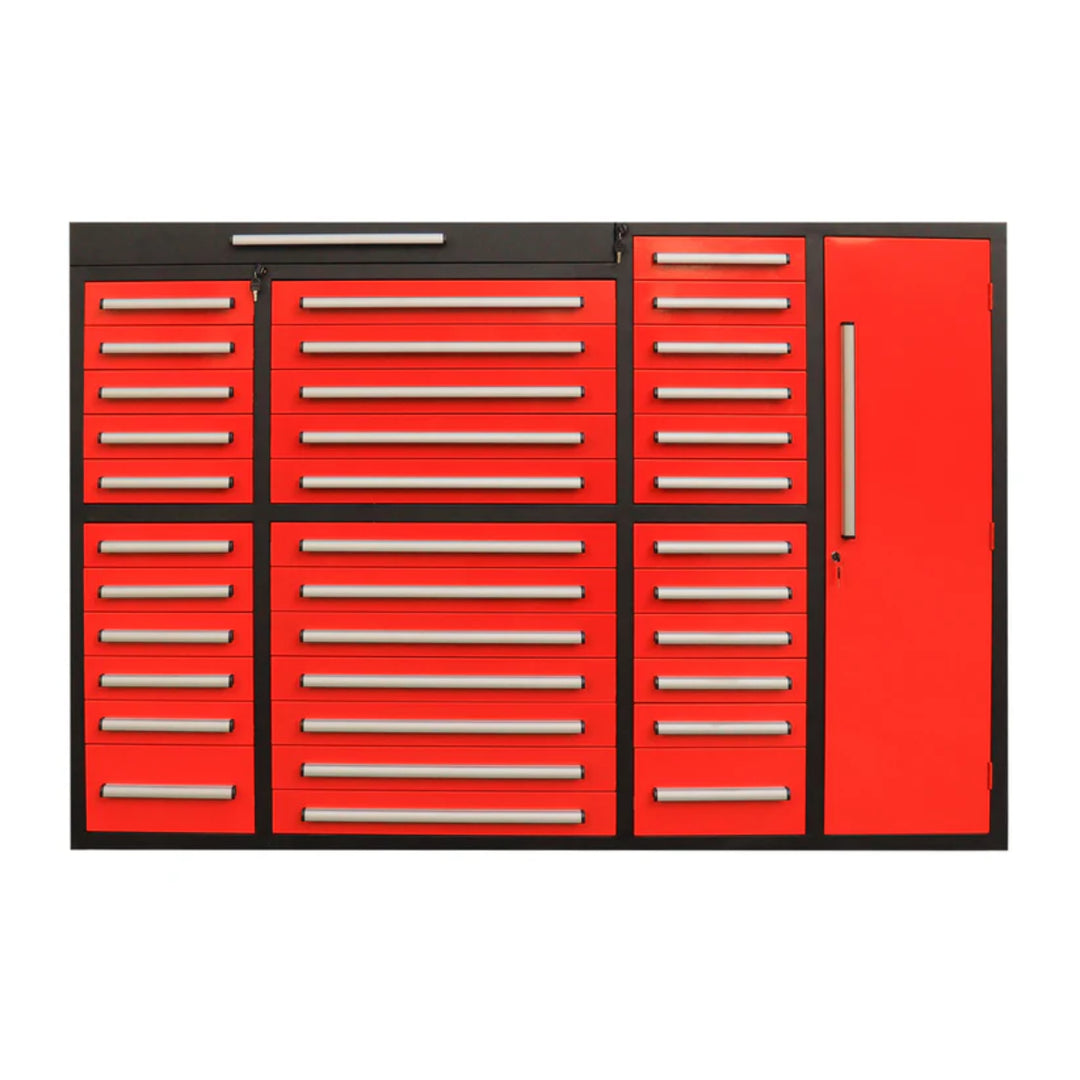 7ft Garage Storage Cabinet – Heavy Duty Workbench with 35 Drawers & 1 Cabinet