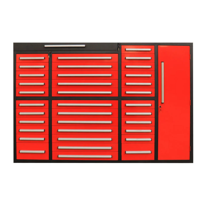 7ft Garage Storage Cabinet – Heavy Duty Workbench with 35 Drawers & 1 Cabinet