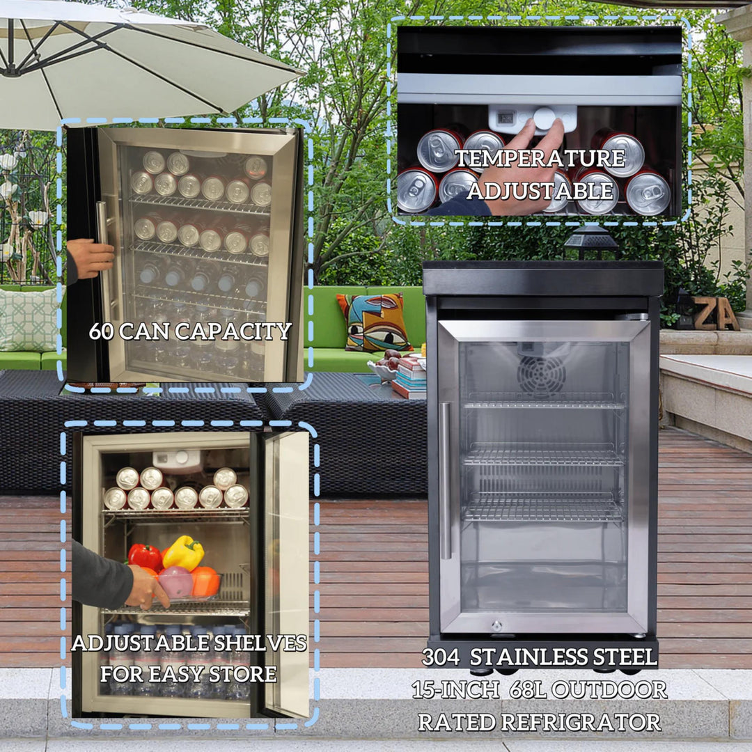 115" 6-Burner Outdoor Kitchen Island Grill