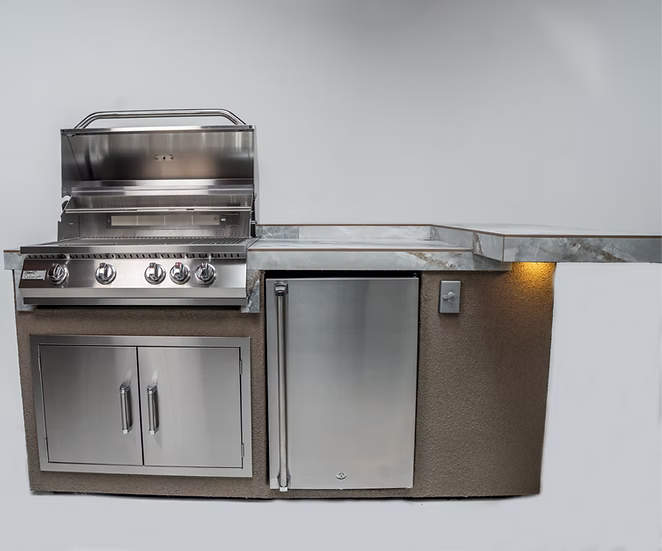 KoKoMo St. John 7'6" Outdoor Kitchen Island