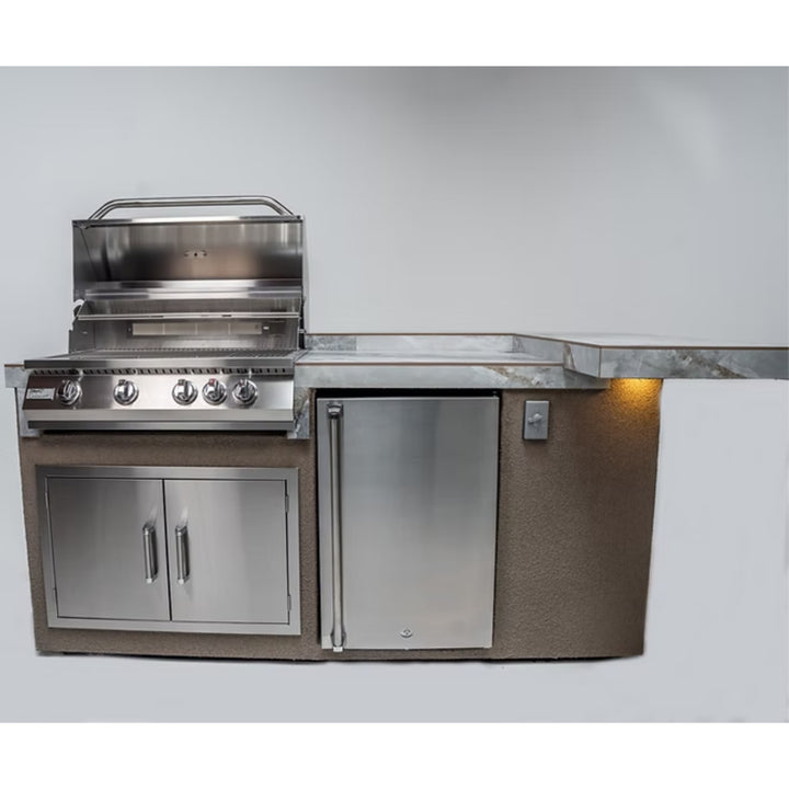KoKoMo St. John 7'6" Outdoor Kitchen Island