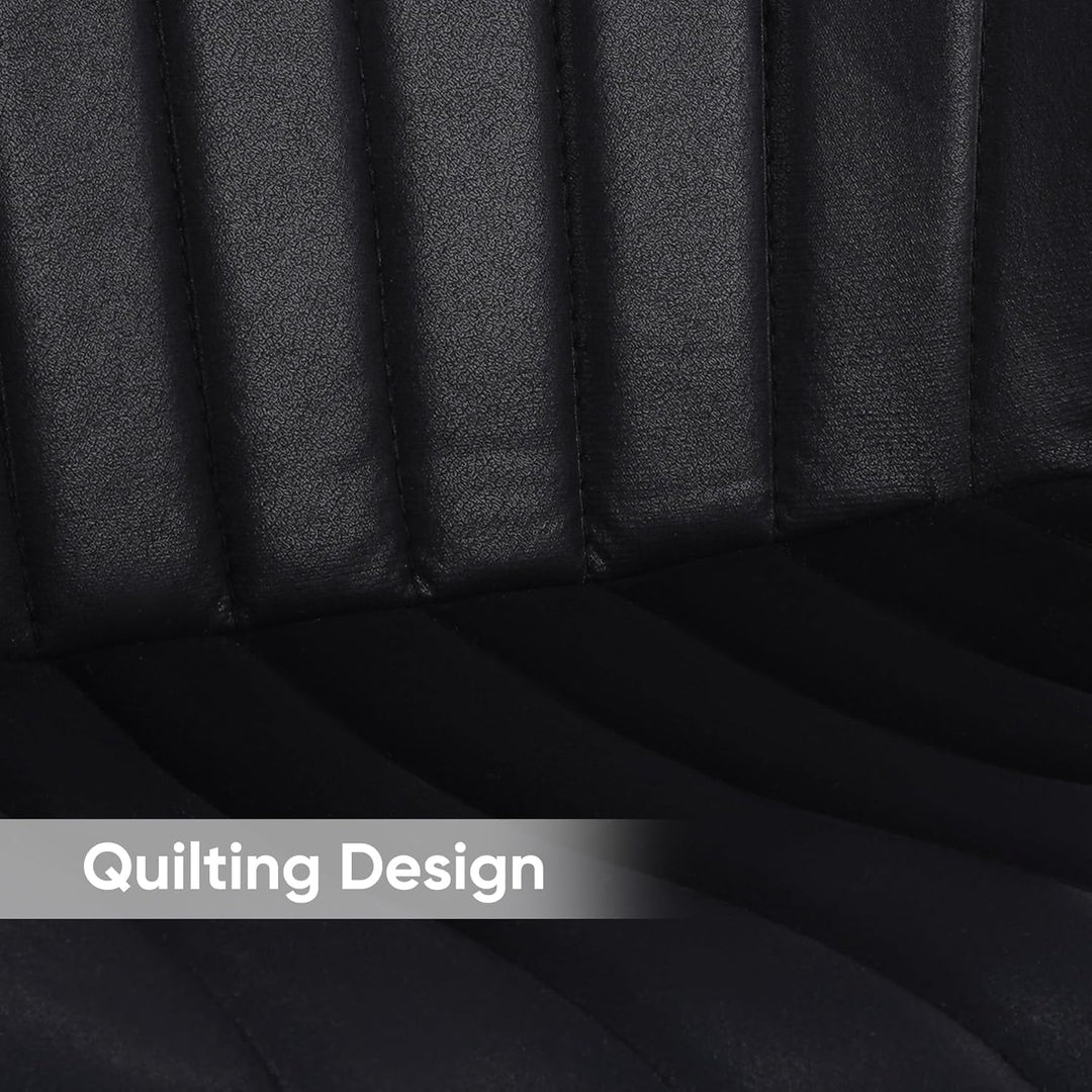 Swivel Counter Height Bar Stools Set of 3 – Black Finish