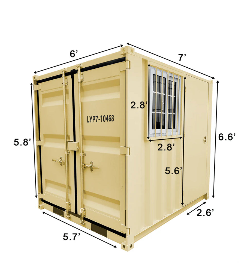 7ft Small Cubic Shipping Container