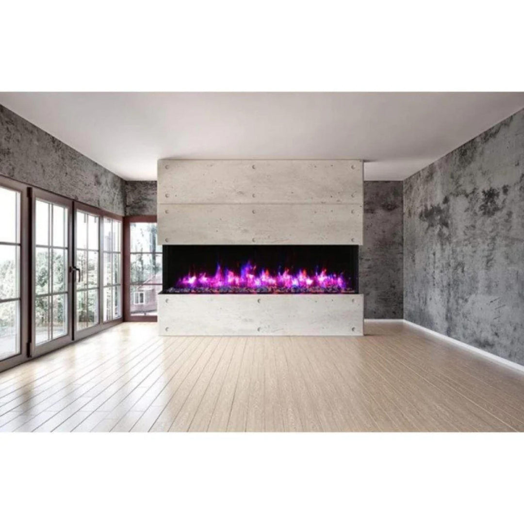 Amantii Tru View XT Lumina 88" 3-Sided Electric Fireplace