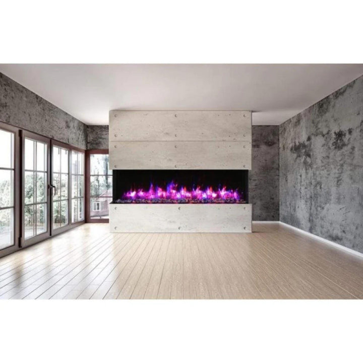 Amantii Tru View XT Lumina 88" 3-Sided Electric Fireplace
