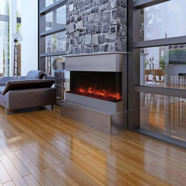 Amantii Tru View XT Lumina 88" 3-Sided Electric Fireplace