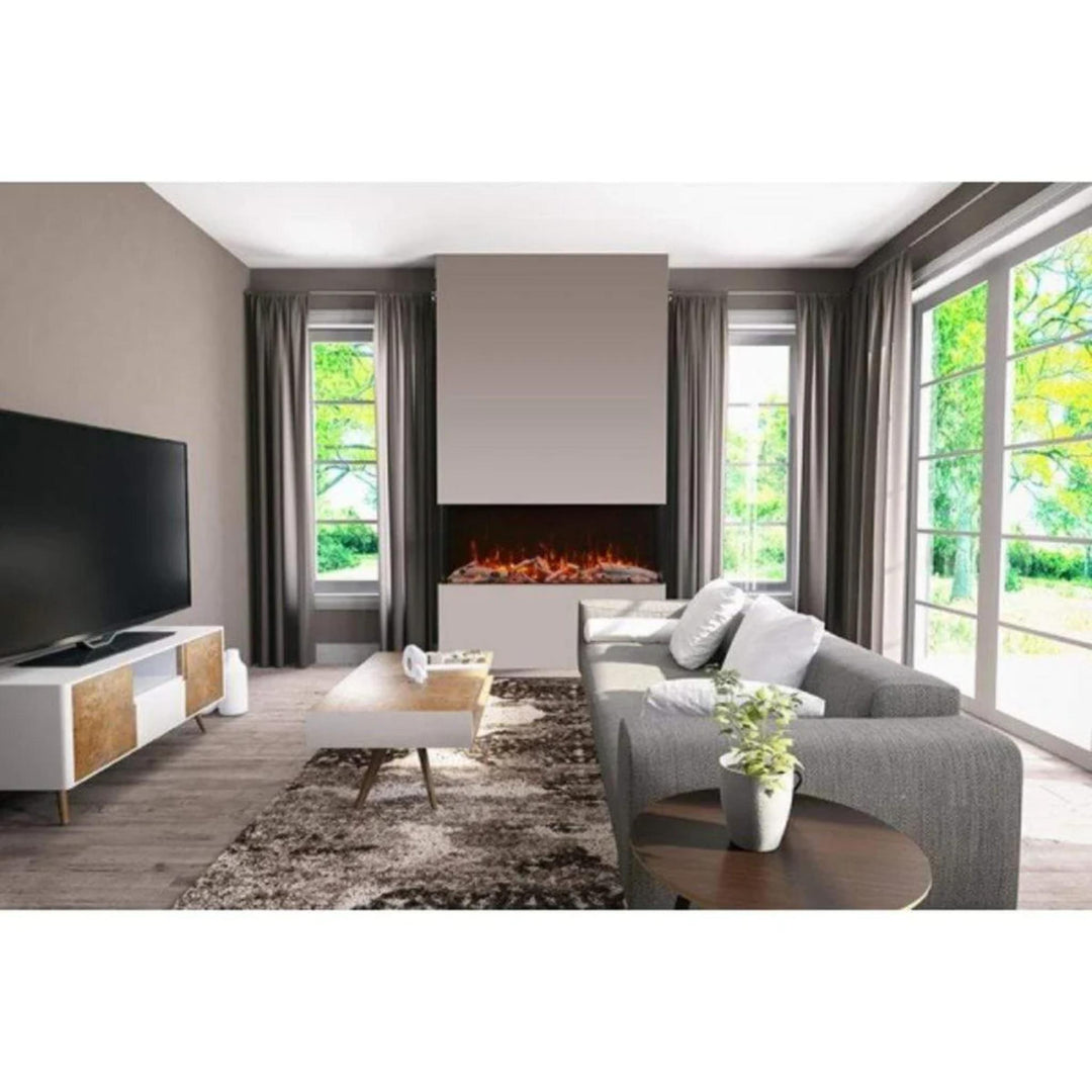 Amantii Tru View XT Lumina 88" 3-Sided Electric Fireplace