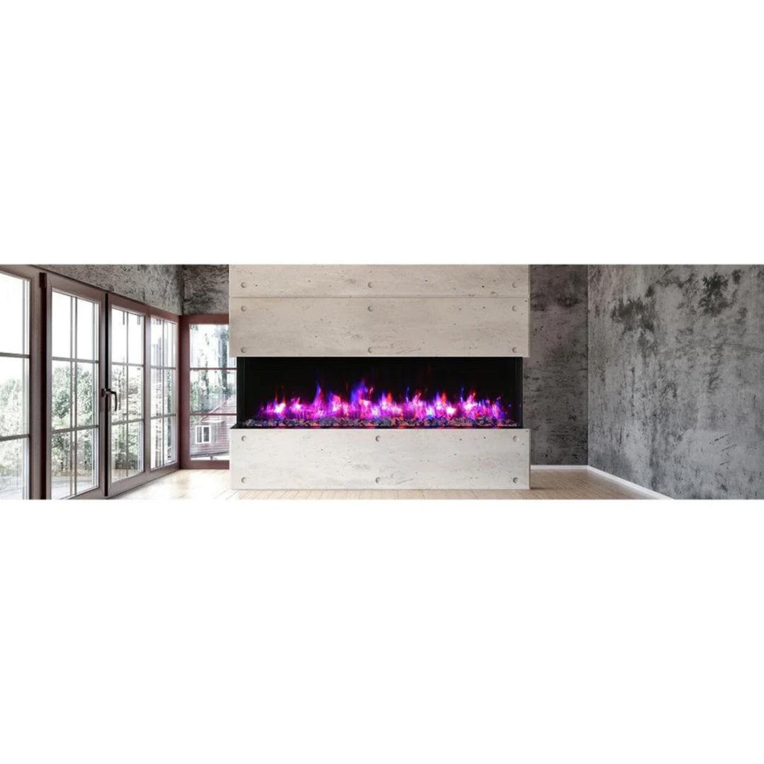 Amantii Tru View XT Lumina 88" 3-Sided Electric Fireplace