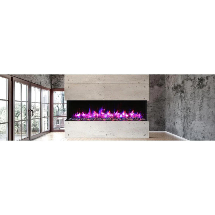 Amantii Tru View XT Lumina 88" 3-Sided Electric Fireplace