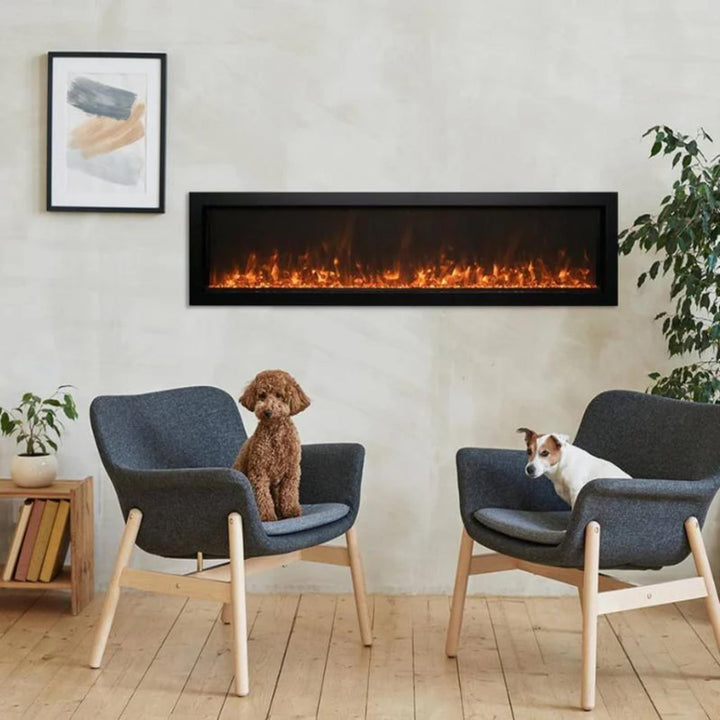 Amantii Panorama BI Extra Slim 50" Lumina Electric Fireplace
