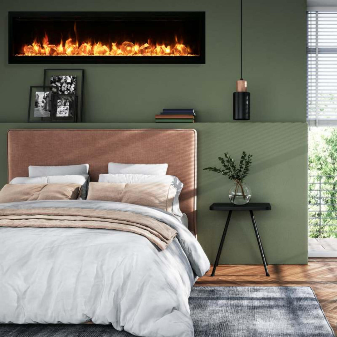 Amantii Symmetry Lumina 74" Clean Face Electric Built-in Fireplace