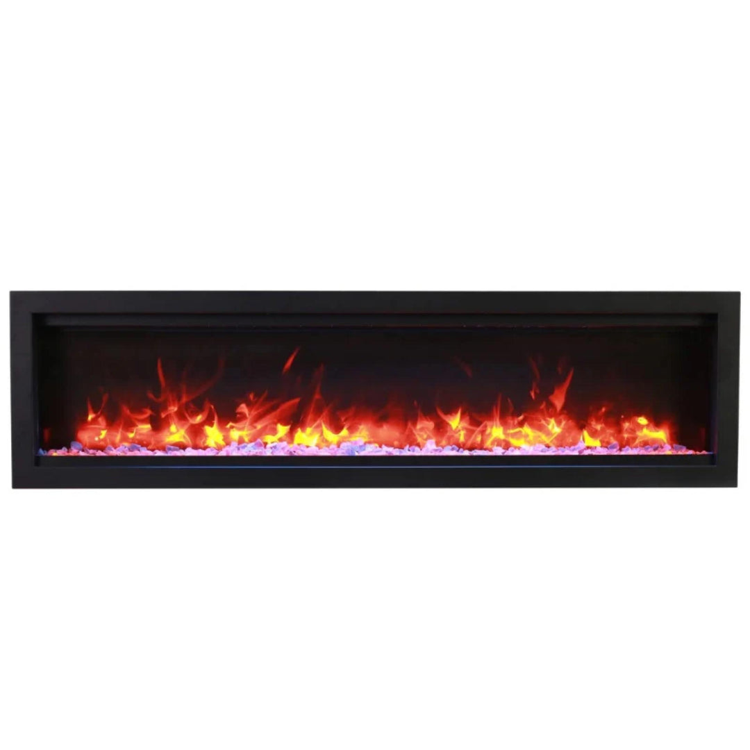 Amantii Symmetry Lumina 74" Clean Face Electric Built-in Fireplace