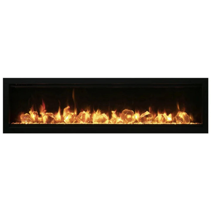 Amantii Symmetry Lumina 74" Clean Face Electric Built-in Fireplace